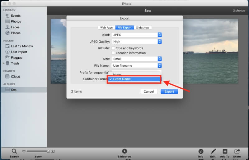 compress images for email on mac
